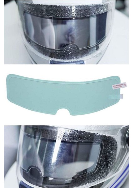 Buğu Önleyici Motosiklet Kaskı Vizörü Su Geçirmez Dayanıklı Çizik Koruma Lens Filmi fırsatları