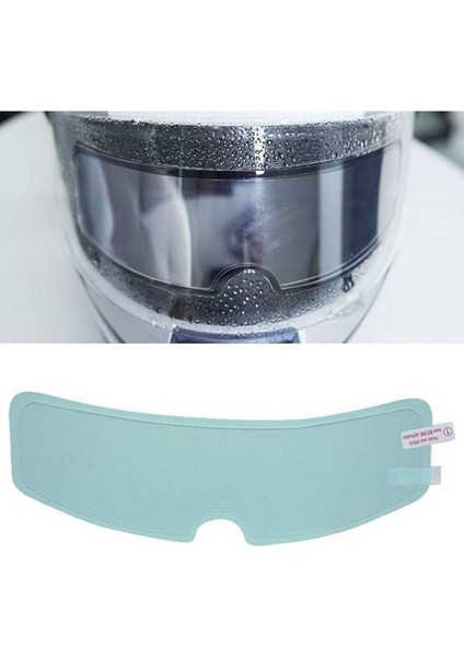 Buğu Önleyici Motosiklet Kaskı Vizörü Su Geçirmez Dayanıklı Çizik Koruma Lens Filmi