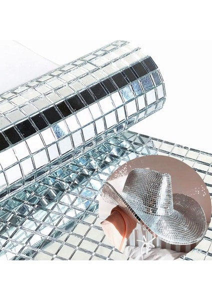 Kare Silver Cam Mozaik Fayans Çıkartmaları El Işi Kare Kendinden Yapışkanlı 30X30 cm modelleri