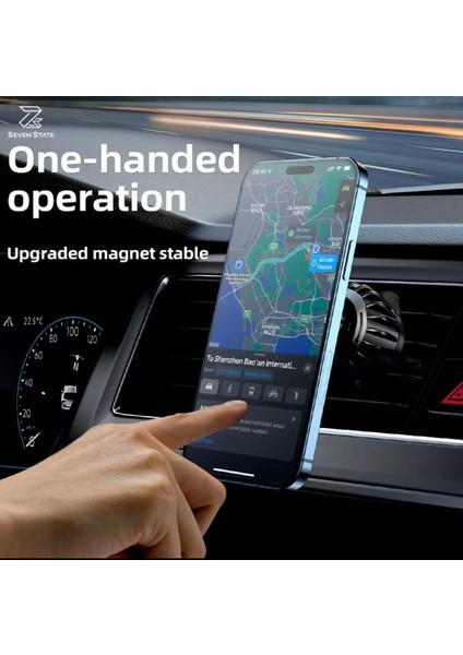 Çok Açılı Ayarlanabilir Güçlü Manyetik Araç Klima Menfez Telefon Tutucu-Tüm Telefonlar Için modelleri
