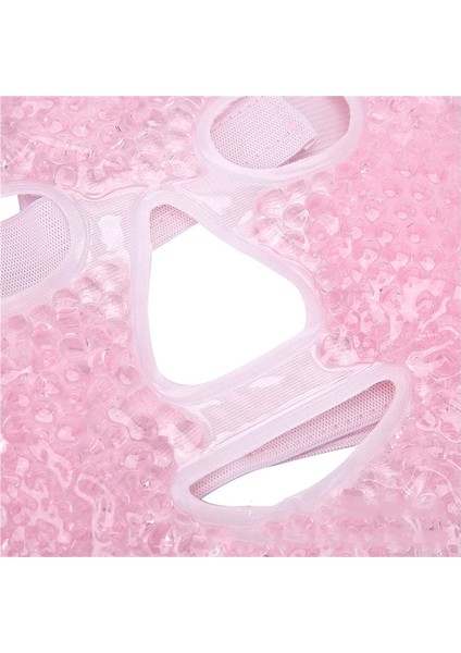 Terapi Jel Yüz Maskesi Soğuk ve Sıcak Boncuklu Ayarlanabilir Maske (Pembe) indirimleri