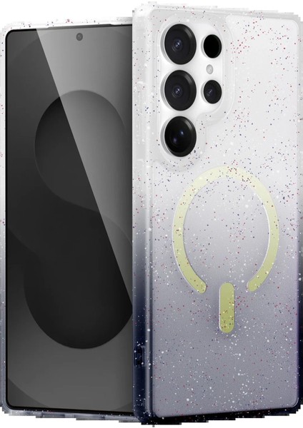 Samsung Galaxy S24 Ultra Pummel Shiny Magsafe Kapak - SIYAH-(5796) - ME001W-51DLN2