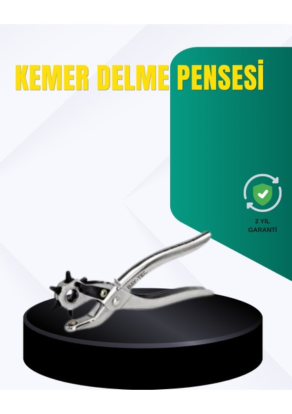Metal Gövdeli Ayarlanabilir Deri Delme Pensesi 2.5–5 mm Delik Açma Aracı