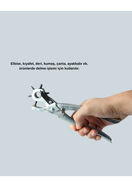 Metal Gövdeli Ayarlanabilir Deri Delme Pensesi 2.5–5 mm Delik Açma Aracı modelleri
