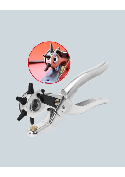 Metal Gövdeli Ayarlanabilir Deri Delme Pensesi 2.5–5 mm Delik Açma Aracı indirimleri