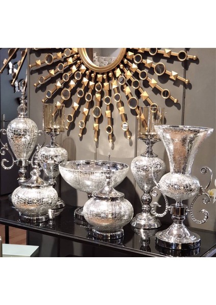 7 Parça Gümüş Konsol Seti