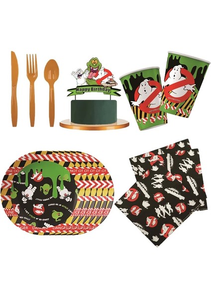 Balon-03 Ghostbuster Parti Süslemeleri Tek Kullanımlık Sofra Kağıt Bardak Tabak Peçete Petek Çocuklar Için Doğum Günü Partisi Bebek Duş Malzemeleri (Yurt Dışından) fiyatları