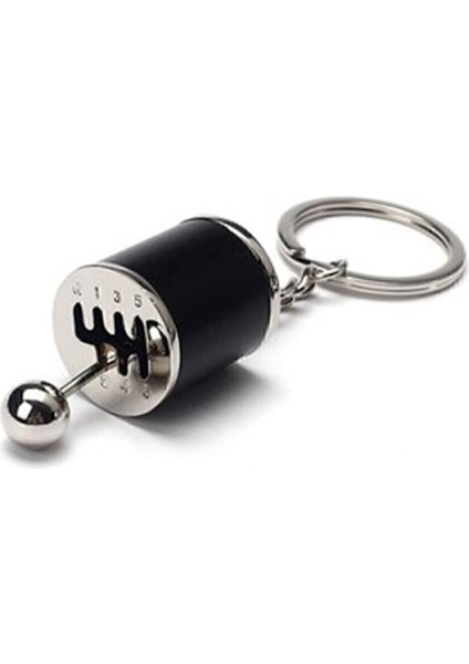 Renkli Hareketli Araba Manuel Vites Anahtarlık Altı Hız Dişli Shifter Topuzu Metal Anahtarlık