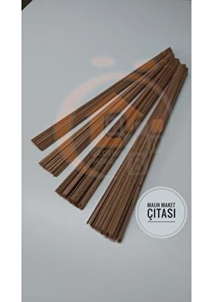 Maun Ahşap Maket Çıtası 6mmX2mmX50cm 10 Adet