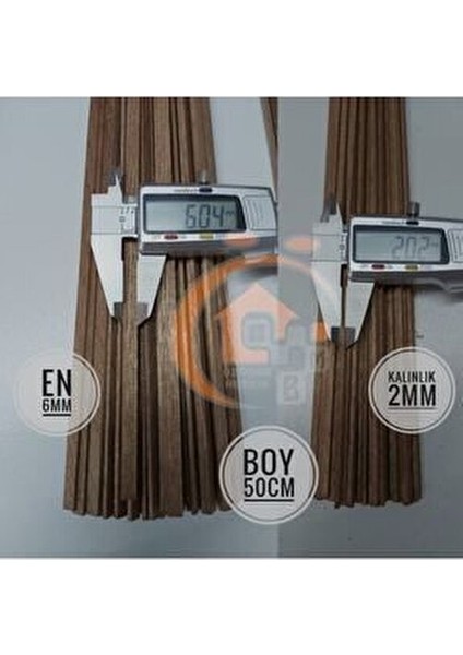 Maun Ahşap Maket Çıtası 6mmX2mmX50cm 10 Adet fiyatları