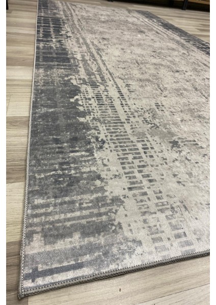 Dört Mevsim Kaymaz Yıkanabilir Koridor Halısı Gri modelleri