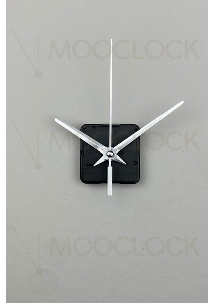 Sessiz Duvar Saati Mekanizması, 14 mm Şaft, Akrep-Yelkovan-Saniye, Askısız, Metalik indirimleri