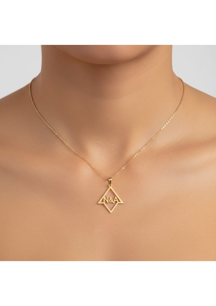 14 Ayar Altın Kolye Ucu A&n GM10086 1 gr