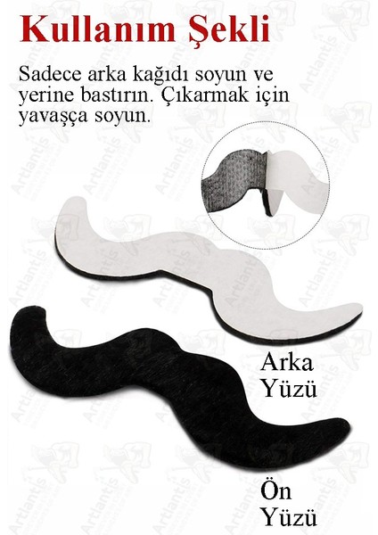 Takma Bıyık 6 Lı 1 Paket Yapışkanlı Takma Bıyık Etkinlik Tiyatro Parti Eğlence Kendinden Bantlı fiyatları