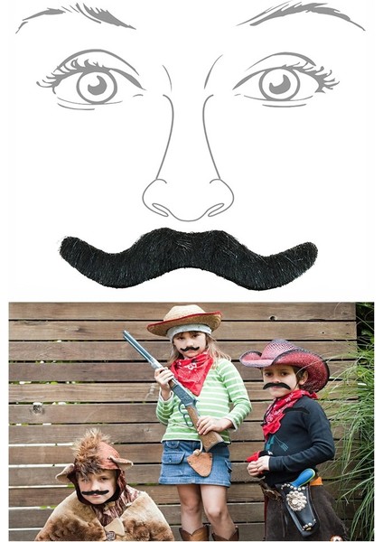 Takma Bıyık 6 Lı 1 Paket Yapışkanlı Takma Bıyık Etkinlik Tiyatro Parti Eğlence Kendinden Bantlı indirimleri