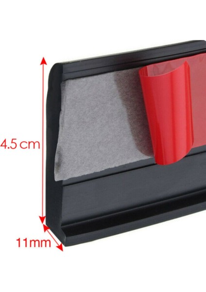 Üniversal Elastik Çamurluk Dodik Seti Poliüretan Çamurluk Kaplaması 45 mm x 6 Metre Montaj Setli Siyah