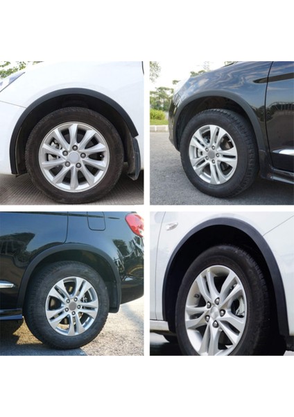 Üniversal Elastik Çamurluk Dodik Seti Poliüretan Çamurluk Kaplaması 45 mm x 6 Metre Montaj Setli Siyah