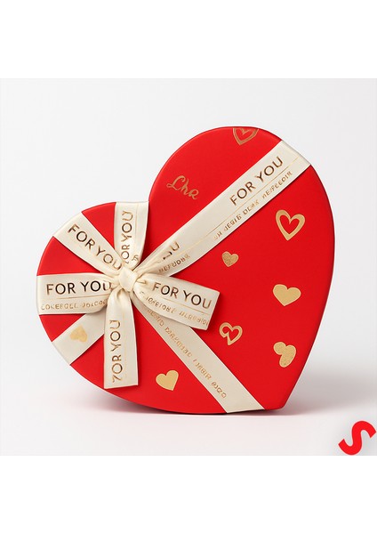 Kalp Kutu Fiyonklu Love Model 15,5X14X6CM - Küçük Boy indirimleri