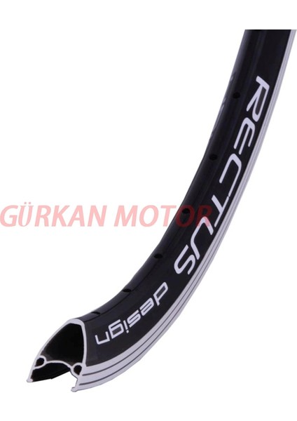 26 Alüminyum Jant Çift Katlı Siyah Rectus