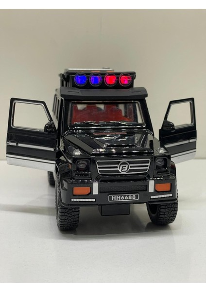 Sesli Işıklı Müzikli Lüks Jeep Sürtmeli Açılabilir Kapılar 18 cm Jeep Araba
