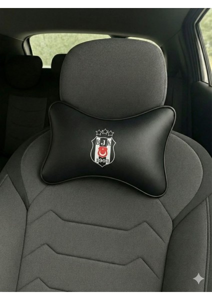 Beşiktaş Logolu Deri Oto Boyun Yastığı ve Emniyet Kemeri Kılıfı Seti(2'li) fırsatları