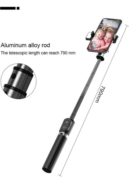 LED Işıklı Selfie Çubuğu Bluetooth Kumandalı Kablosuz Tripot Selfie Monopod Selfie Stick fırsatları
