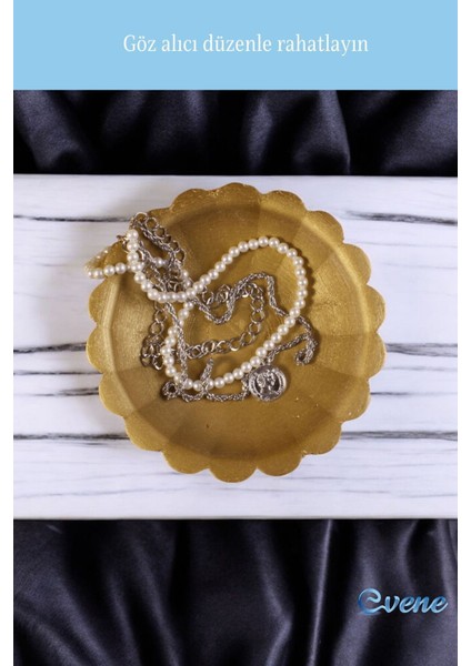 Şık Altın Renkli Takı ve Makyaj Düzenleyici, Dekoratif ve Kullanışlı Model fırsatları