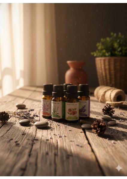 6’lı Esans Yağ Seti – Difüzör, Oda Kokusu, Mum ve Sabun Yapımına Uygun