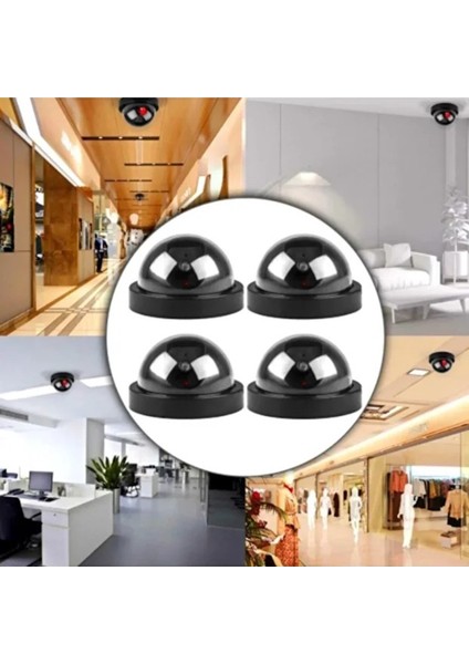 Gerçek Görünümlü Maket Güvenlik Kamerası (4 Adet )Caydırıcı Kamera