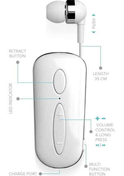Powerway Pureset 10 Saat Konuşma Süresi Makaralı Bluetooth Kulaklık fiyatları