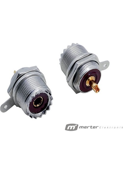 Uhf Konnektör Şase Yuvarlak Tip (5 Li Paket)
