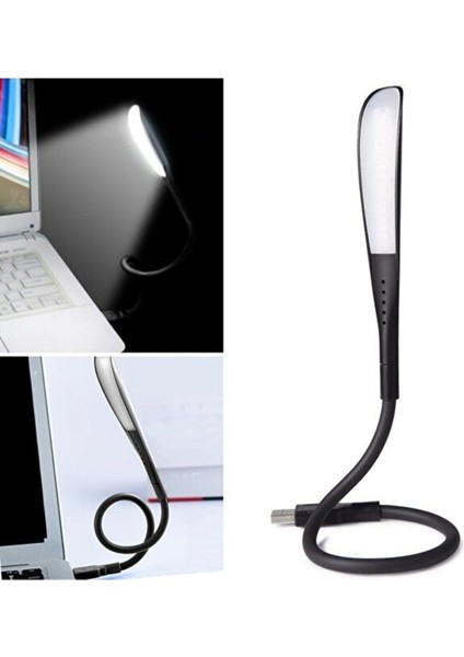 USB Girişli 14 Ledli 3 Kademeli Dokunmatik Masa/kitap Okuma Lambası Ledi Siyah