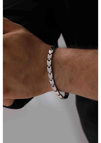 Geometrik Tasarım Çelik Erkek Bileklik fiyatları