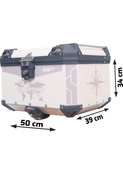 DSN02 Universal 45 Lt Desenli Alüminyum Motosiklet çantası