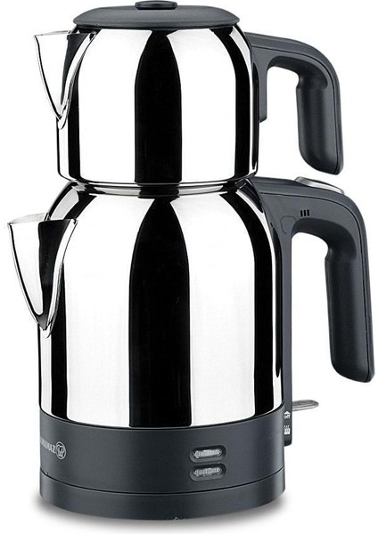 Şık ve Dayanıklı Elektrikli Çaydanlık, Inox ve Siyah Renk Seçeneğiyle Kullanıma Hazır