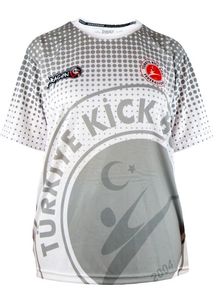 KF2024 Kick Boks Tişörtü Beyaz Kick Boxing Tshirt