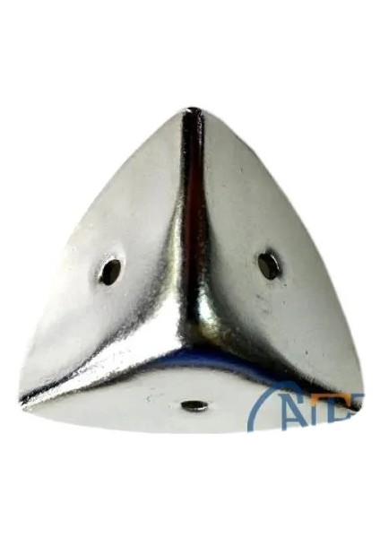 Dekoratif, Kutu, Sandık Köşesi - 45X28 Mm, Büyük, Nikel, 100 Adet