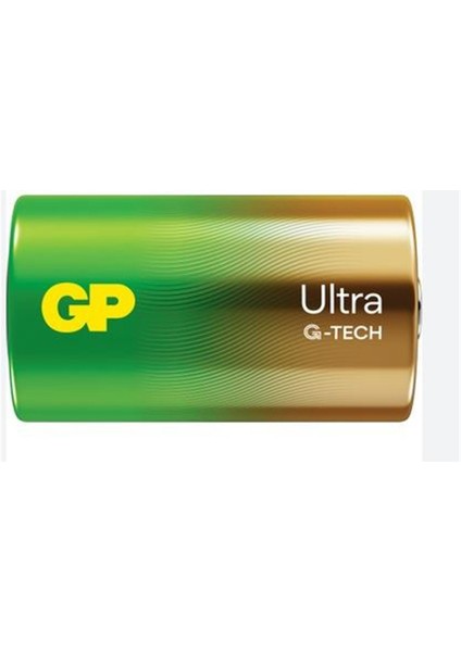 G-Tech LR20 Büyük Boy Ultra Alkalin Pil 2'li Paket GP13AU-U2 D Boy