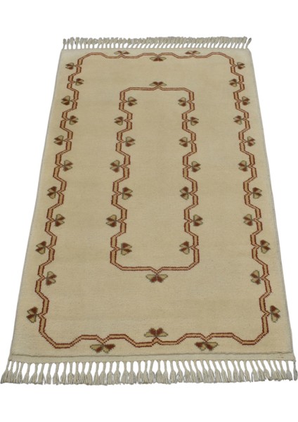 El Dokuma Milas Yün Halı 0420 - Yeni - Bej fiyatları