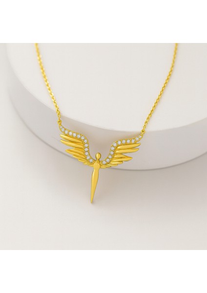 14 Ayar Altın Kanatlı Melek Kolye fiyatları