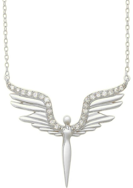 14 Ayar Altın Kanatlı Melek Kolye fırsatları