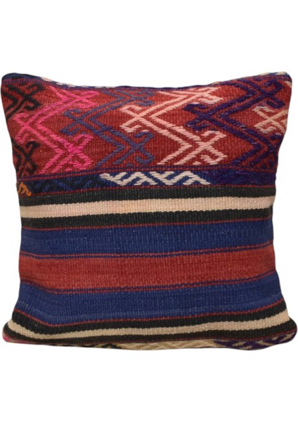 El Dokuma Dekoratif Kilim Kırlent Yastık Kılıfı 0926 - Yeni - Çok Renkli