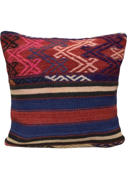 El Dokuma Dekoratif Kilim Kırlent Yastık Kılıfı 0926 - Yeni - Çok Renkli modelleri