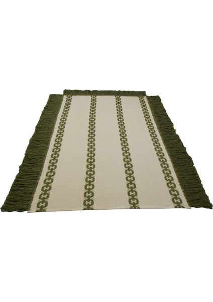 Çok Amaçlı Kullanım El Işi Bukleli Yün Kilim 0452 - Yeni - Çok Renkli fiyatları