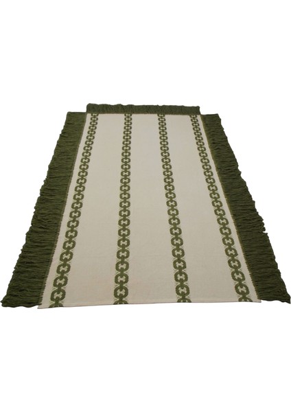 Çok Amaçlı Kullanım El Işi Bukleli Yün Kilim 0452 - Yeni - Çok Renkli fırsatları