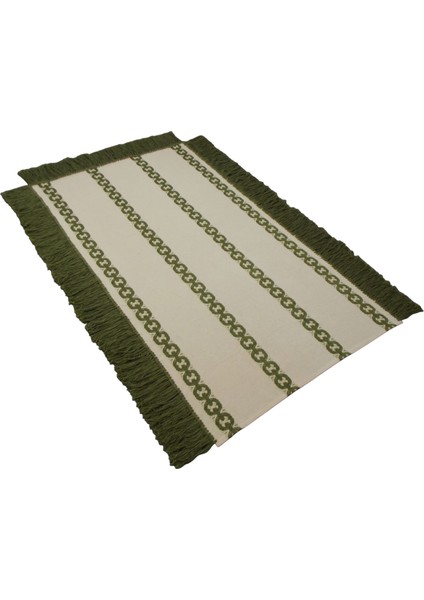 Çok Amaçlı Kullanım El Işi Bukleli Yün Kilim 0452 - Yeni - Çok Renkli indirimleri