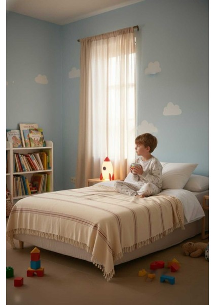 Doğal Pamuk, Yumuşak Tek Kişilik Pike, Koltuk Örtüsü, Çok Amaçlı Örtü 160X220 Cm. modelleri