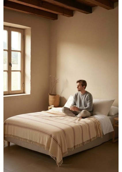 Doğal Pamuk, Yumuşak Tek Kişilik Pike, Koltuk Örtüsü, Çok Amaçlı Örtü 160X220 Cm. indirimleri