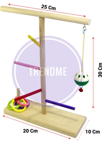 Trendme Oyun Halkalı Toplu Kuş T Tünek ( Sultan,cennet,muhabbet Vb.) modelleri