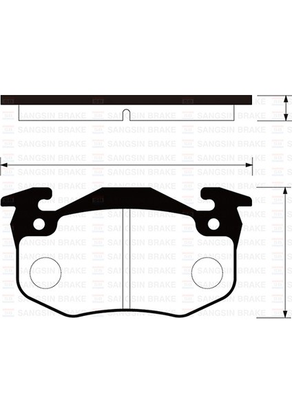 Sangsın SP1242 Arka Fren Balatası Peugeot P106 96>04 P205 87>98 P206 00>09 P306 97>01 P309 89>93 Cıtroen Saxo 96>04 Xsara 97>05 Zx 92>97 Renault R9-R19- Mgn I-Clıo I-Iı Ince Tip 4254.42-4254.90-4252.7